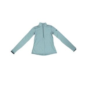Nike Dri Fit Women's Athletic‎ Pullover Long Sleeve Quarter Zip Top Gray M